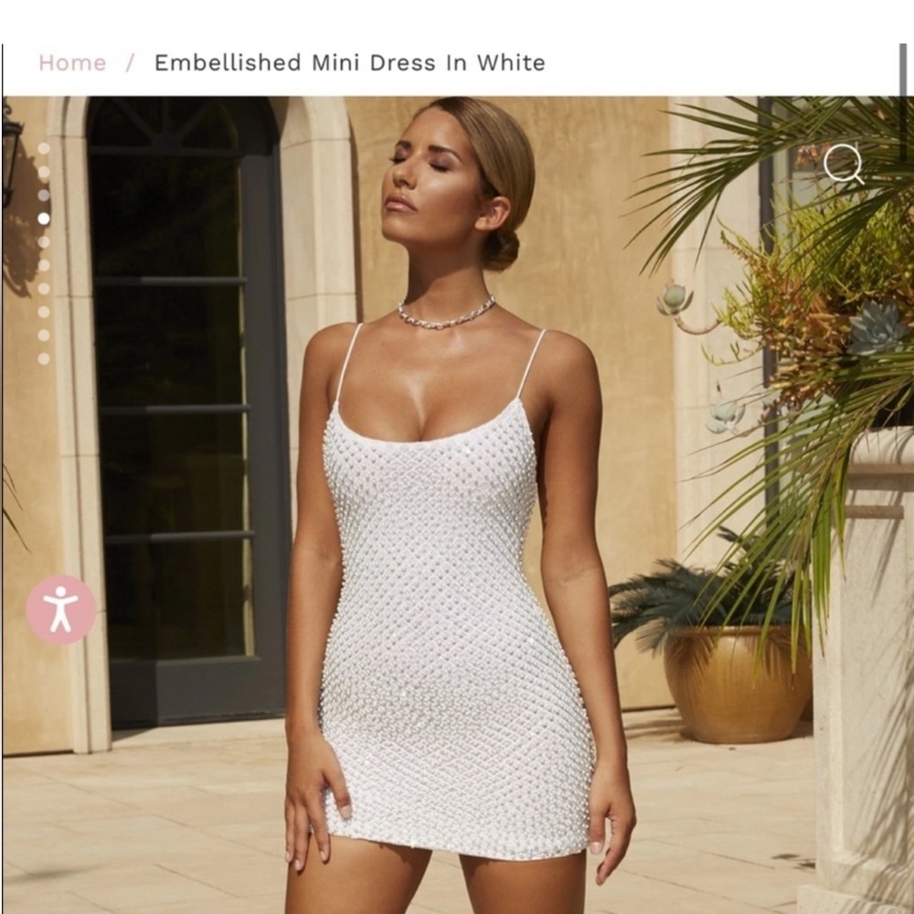Oh Polly Embellished Mini Dress. NEVER WORN
